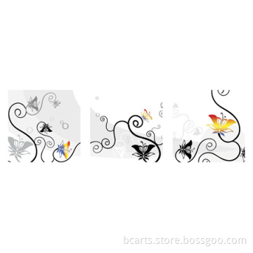 Wedding decor vintage rustic flower painting wall pictures for living room
